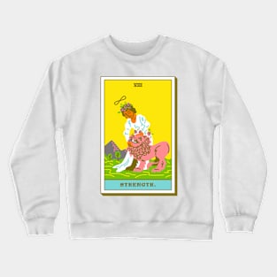 VIII - Strength - Tarot Card Crewneck Sweatshirt